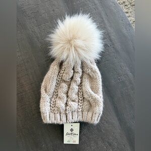 Stil Estro Knit Beanie with Pom-Pom